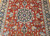 Vintage Persian Yazd Rug | Pomegranate Red Medallion | In-Room View