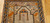 Antique Kurdish Camelhair Prayer Rug | Pistachio Border | Top Section Detail