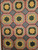 Antique American Hooked Rug 2x3 | Folk Art Floral | Top Section Detail