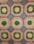 Antique American Hooked Rug 2x3 | Folk Art Floral | Center Field Close-Up