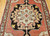 Vintage Turkish Oushak Rug 4x8 | Cream Pink Medallion | Center Section Detail