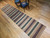 Vintage American Rag Runner 3x12 | Earth Tone Stripe | Border Detail