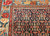 Vintage Persian Senneh area rug. Hand-knotted. All-over Herati design on dark blue field. "Gol Farang" border (French Aubusson style floral design) on abrash light blue/green background. Fine tight weave. From Senneh, Persia.
