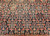 Vintage Persian Senneh area rug. Hand-knotted. All-over Herati design on dark blue field. "Gol Farang" border (French Aubusson style floral design) on abrash light blue/green background. Fine tight weave. From Senneh, Persia.