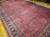 Vintage Oversize Turkish Rug in Allover Geometric Pattern in Pink, Navy, The Persian Knot, SKU 1279