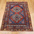 Antique Turkish Village Rug 3x4 | Anatolian Tribal | Full View on Floor