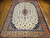 Vintage Tabriz Design Rug 9x13 | Terracotta Field | Full View on Floor
