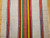 Vintage American Rag Runner 2x6 | Handwoven Stripe | Center Field Close-Up