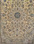 Mid-20th century Persian Nain rug with fine floral design, silk highlights, cream field, and caramel medallion, Nain 1204, 4’ 10” x 7’ 4”, 3rd Quarter of the 1900s