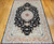 Fine Floral Pattern Persian Tabriz in Black, Ivory, Yellow, Pink, Blue, The Persian Knot, SKU 1196