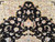 Fine Floral Pattern Persian Tabriz in Black, Ivory, Yellow, Pink, Blue, The Persian Knot, SKU 1196
