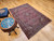 Antique Persian Kashan Rug 4x6 | Red Navy Medallion | In-Room View 10