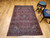 Antique Persian Kashan Rug 4x6 | Red Navy Medallion | In-Room View 5