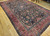 19th Century Persian Farahan in Floral Pattern in Navy, Red, Green, Blue, The Persian Knot, SKU 1695