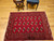 Antique Turkmen Rug 2x3 | Gul Pattern, Deep Red | In-Room View 6