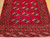 Antique Turkmen Rug 2x3 | Gul Pattern, Deep Red | Lower Section Detail