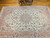 Persian Tabriz in Floral Pattern in Ivory, Pale Pink, Green, Blue, Red, The Persian Knot Gallery, SKU 1197