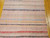 Vintage American Rag Runner 3x14 | Colorful Stripe | Center Field Close-Up