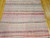 Vintage American Rag Runner in Stripe Pattern in Pink, Cream, Blue, Green, Yellow, The Persian Knot, SKU 1498