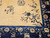 Vintage Chinese Peking Room Size Rug in Pale Tan, Navy, French Blue, The Persian Knot Gallery, SKU 1025