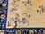 Vintage Chinese Peking Room Size Rug in Pale Tan, Navy, French Blue, The Persian Knot Gallery, SKU 1025