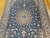 Vintage Persian Nain in Floral Pattern with Silk Highlights  in French Blue, Cream 1205, The Persian Knot, SKU 1205