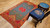 Vintage Moroccan Berber Rug 3x6 | Aqua Saffron | In-Room View 9
