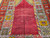 Vintage Turkish Area Rug in Prayer(Mihrab)  Design in Red, Yellow, Green, Orange, The Persian Knot, SKU 1070