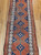 Antique Persian Kurdish Rug 2x6 | Tribal Geometric | Top Section Detail