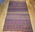 Vintage Oversized Moroccan Kilim in Stripe Pattern in Purple, Red, Yellow,  @thepersianknot  , SKU 1359