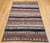 Antique Persian Shahsavan Kilim | Navajo Style Bands | Full View on Floor