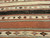 Antique Persian Shahsavan Kilim | Navajo Style Bands | In-Room View