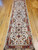 Vintage Persian Tabriz Runner 3x10 | Silk Highlights | Top Section Detail
