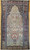19th Century Persian Kashan in “Tree of Life” Design in Ivory, Brick Red, Navy Blue, SKU 1311, The Persian Knot, SKU 1311