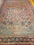 Antique Ziegler Mahal Sultanabad 9x12 | Turquoise Spandrel | Full View on Floor