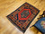 Vintage Kurdish Tribal Rug 3x5 | Red Saffron Green | In-Room View 7