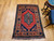 Vintage Kurdish Tribal Rug 3x5 | Red Saffron Green | In-Room View 6
