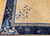 Antique Chinese Art Deco Rug 9x11 | Crane Pagoda | Center Field Close-Up