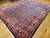 Vintage Persian Mahal Sultanabad Rug in All-over Herati Geometric Pattern in Blue, Red, Ivory, The Persian Knot, SKU 1086