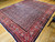 Vintage Persian Mahal Sultanabad Rug in All-over Herati Geometric Pattern in Blue, Red, Ivory, The Persian Knot, SKU 1086