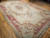 19th Century Oversize French Aubusson Carpet in Floral Pattern in Ivory, Red, Pink, Brown, Pale Green, The Persian Knot, SKU 1376