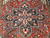Vintage Persian Heriz Area Rug in Red, Ivory, Navy, French Blue, Green, Brown, @thepersianknot, SKU 1491
