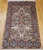 Antique Persian Kerman Lavar Rug 4x6 | Floral Field | Full View on Floor