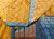 Vintage Indian Brocade Silk Sari | Paisley Banaras | Top Section Detail