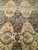 Palace-size vintage Persian Kerman rug with allover floral design in red, blue, peach, and cream on a blue field with a dark blue floral border