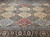 Palace-size vintage Persian Kerman rug with allover floral design in red, blue, peach, and cream on a blue field with a dark blue floral border