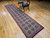 Vintage Persian Qum Runner in Allover Pattern in Pale Yellow, Baby Blue, Red 1199, 2’ 9” x 13’, 4th Quarter of the 1900s, The Persian Knot, SKU 1199