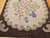 Vintage American Hooked Rug | Folk Art Floral | Center Field Close-Up
