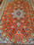 Fine Persian Tabriz in Floral Pattern with Silk  in Rust Red, Caramel, Baby Blue, French Blue, The Persian Knot, SKU 1228