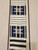 Vintage African Framed Tapestry | Indigo Geometric | Center Section Detail